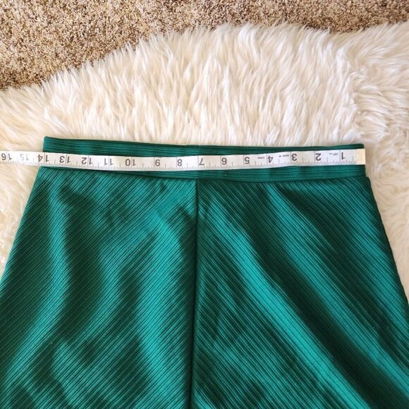 H&M Women’s 100% Polyester The Pencil Skirt Forest Green Size S - Picture 3 of 6